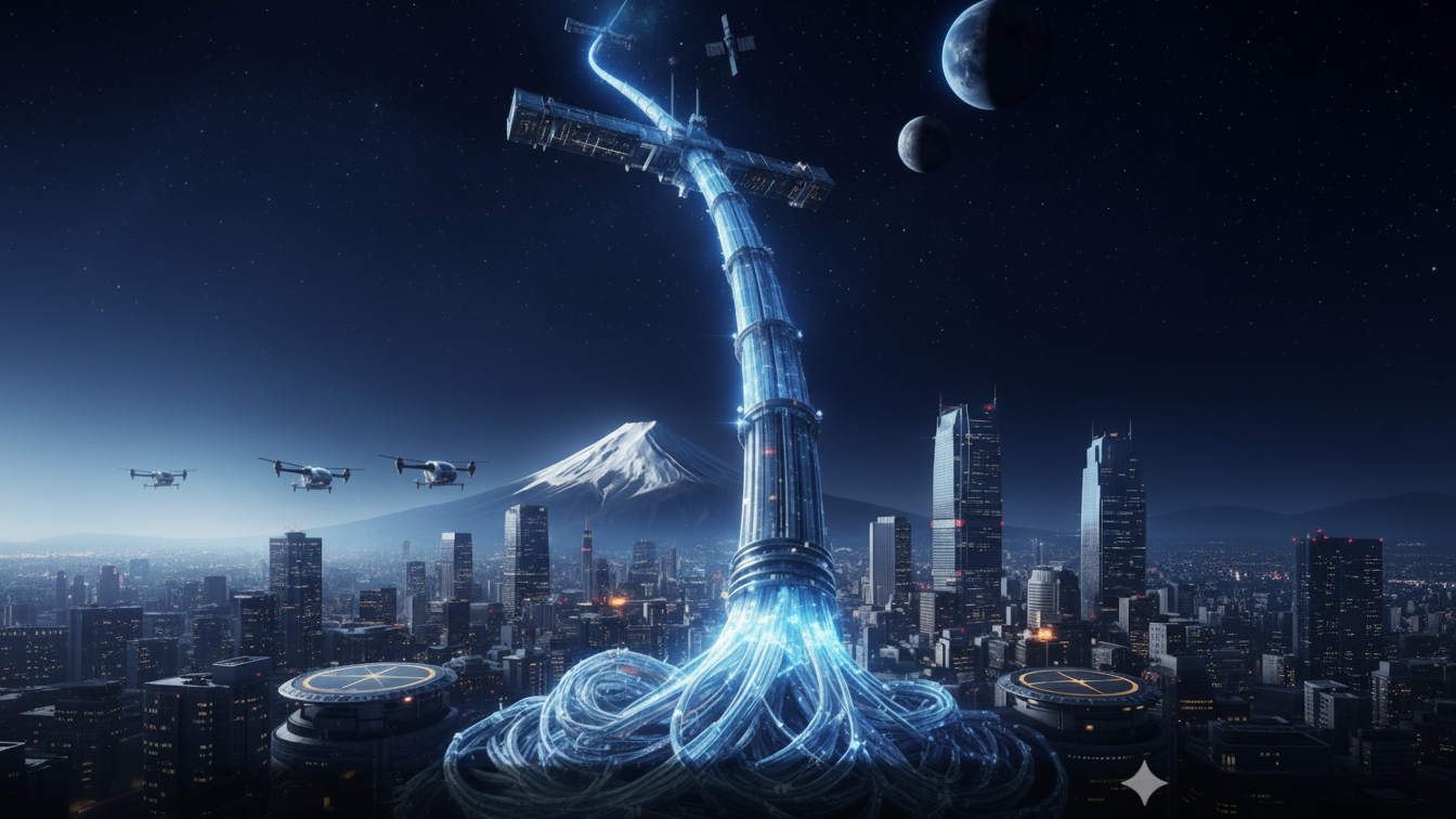 日本のナノテクノロジーカーボンナノチューブ技術とスーパーグロース法、究極の応用である宇宙エレベーター